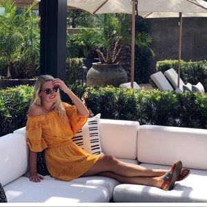 Off the shoulder ruffle dress